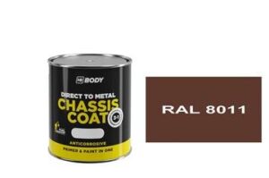 polomat - kvalitná alkyduretánová farba priamo na hrdzu 3v1 RAL 8011 750ml